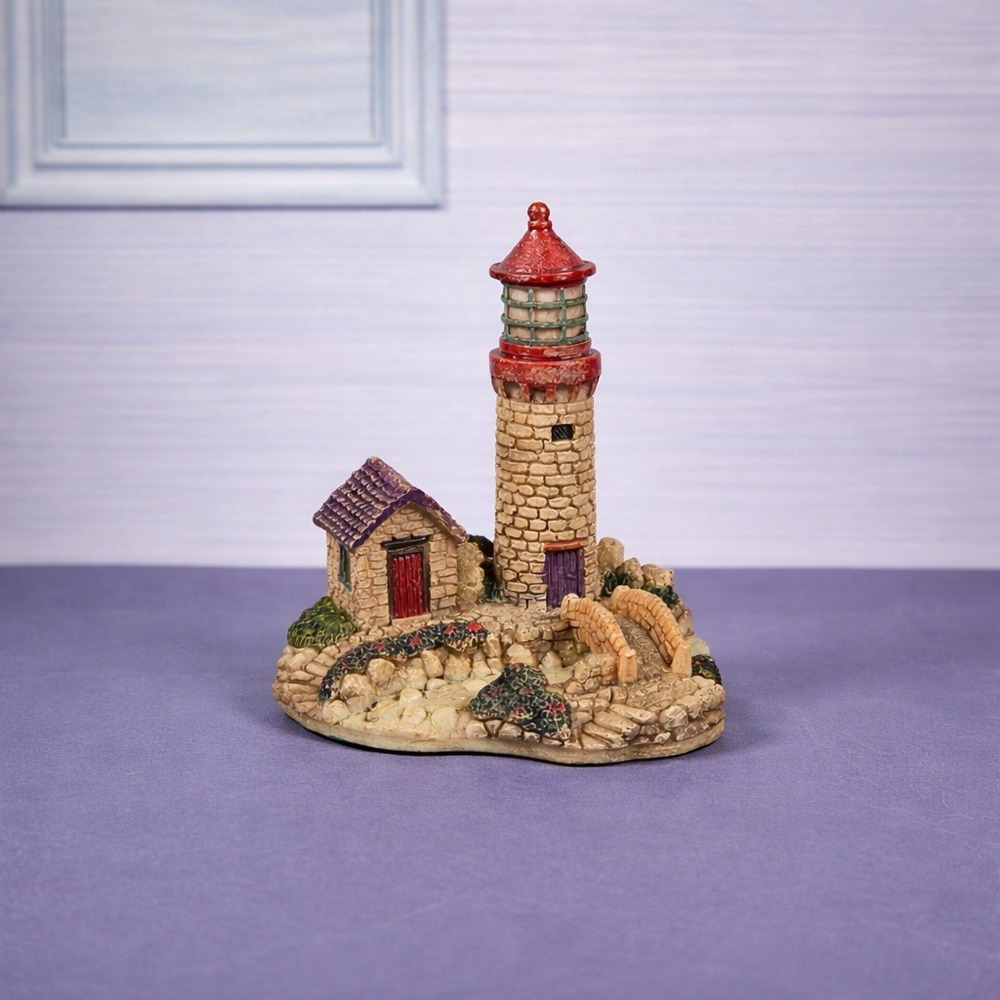 Ks Collection Lighthouse Figurine Bridge Cottage 1990s Coastal